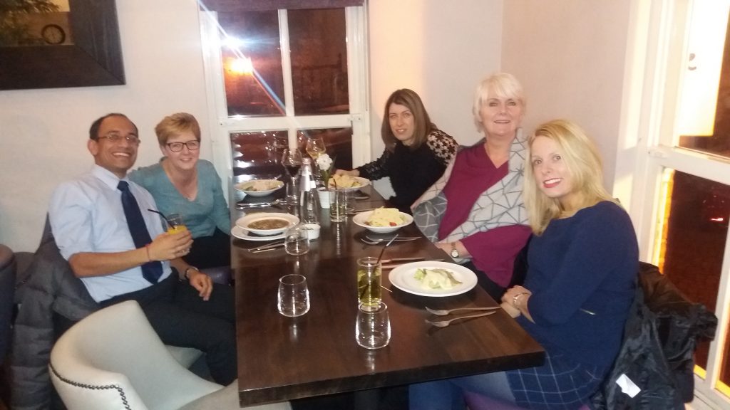Claregate Dental team out for a meal