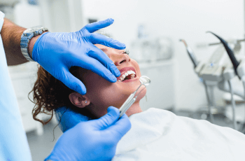 woman during Invisalign treatment