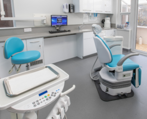 dental chair at claregate dental practice in wolverhampton